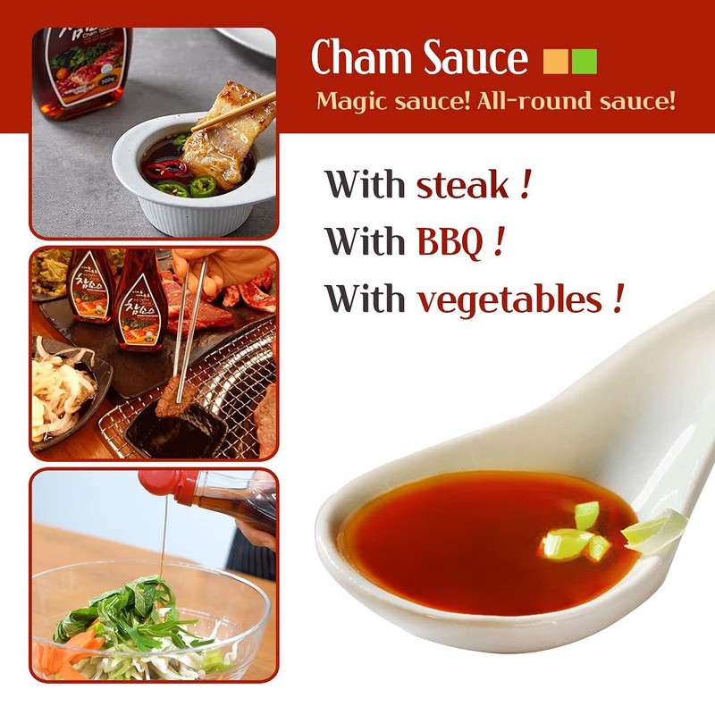 Woori Cham Sauce Pack of 3 10.6 Ounces Korean BBQ
