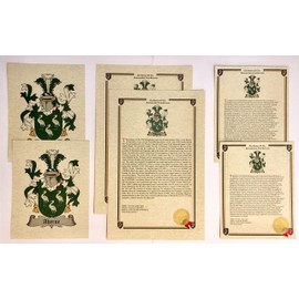 Wentworth - Last Name Coat of Arms, Family Crest and History Print Set (2 Pack)