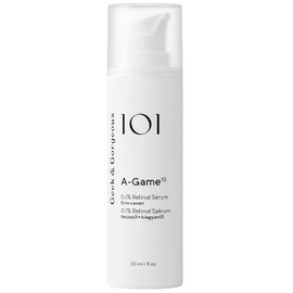 Geek & Gorgeous A-Game 10 - High Dose Serum with 0.1% Retinal - Anti-Ageing Face Care for Mature, Tired Skin - Promotes Cell Renewal - For All Skin Types - 30 ml