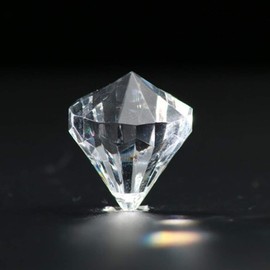 Jane Shop Acrylic Diamonds, 26 mm Acrylic Faux Crystals Treasure Gems with Hole, 1 inch Tabletop Confetti Crystals for Table Confetti, Vase Fillers, Party Decoration (120 Pcs Clear)