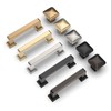 Asidrama 6 Pack 3 Inch(76mm) Champagne Bronze Kitchen Cabinet Handles,