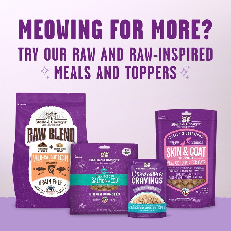 Stella & Chewy's Meowfulls Freeze Dried Cat Treats Whitefish &