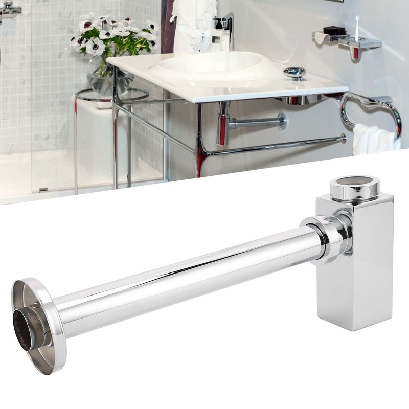 Copper Basin Sink Waste Pipe Trap Drain Kit Bathroom Kitchen