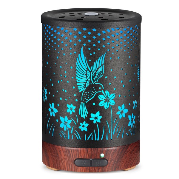 Metal Essential Oils Diffuser 150ML Aromatherapy Diffuser Cool Mist Humidifier