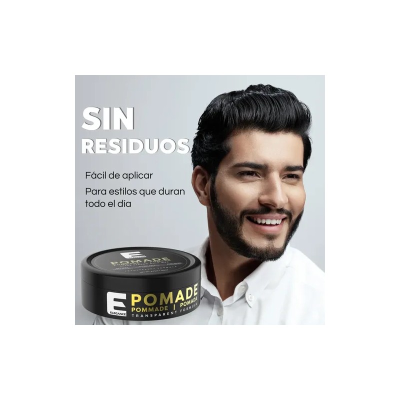 Elegance Pomada Pomade Peinar Cabello Transparente 140ml Pegado Fuerte
