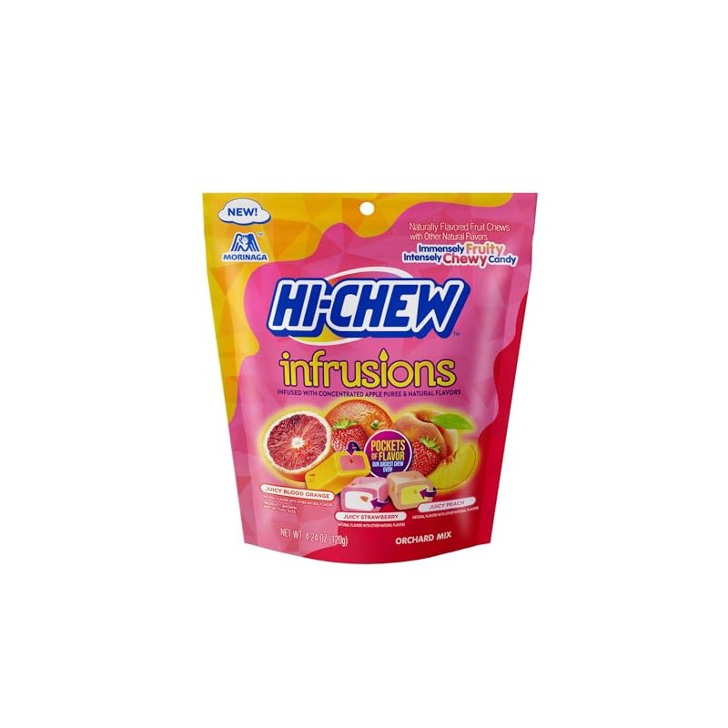 Hi-Chew-Infrusions Orchard Mix Fruit Chews, 4.24 Ounce (Pack of 2),