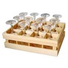 IWA Mini Wine Glasses with Crate Set of 12#27371