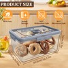 Bread Box with Digital Hygrometer,Bread Boxes with Lid and Handle,Time