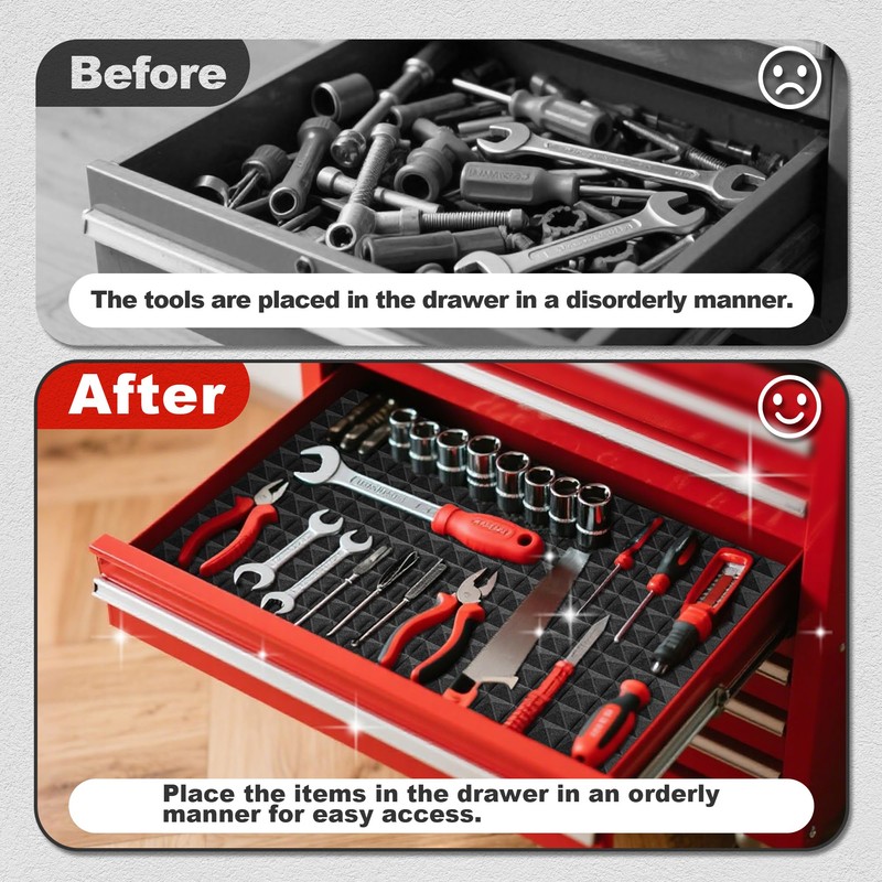 23.6" x 15.8" x 0.6" Foam Tool Box Liner -