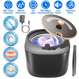 iMounTEK Ultrasonic Retainer Cleaner for Denture Aligner- UV Ultrasonic Cleaning Machine