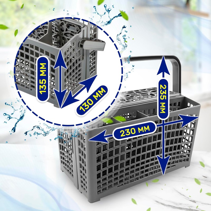 Dishwasher Cutlery Basket Universal 230x130x135 mm - Warranty 10 Years
