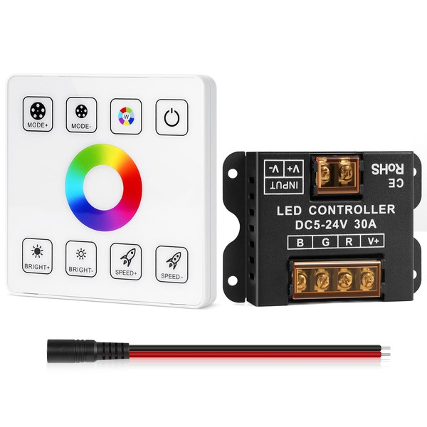 HOUHUI RF Touch Panel RGB LED Controller Kit, RGB LED