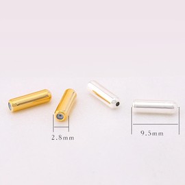 AOLIAY 30 Pieces Pin and Brooch Pin Jewellery Tubes DIY Brooch Jewellery Accessories Pin Stopper Silver-Plated Brass Hat (Silver), One Size