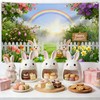 Easter Backdrop for Photography Banner - High-Density Non-Reflective Fabric Happy