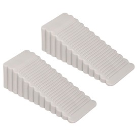 Door Stopper, Sliding Door Lock, Sliding Door, Opening, Insert, Elastic Grip, Soundproofing, Earthquakeproof, Entryway, Indoor Door, Fixed, Protector, Simple Design (GRAY 2 Pieces)