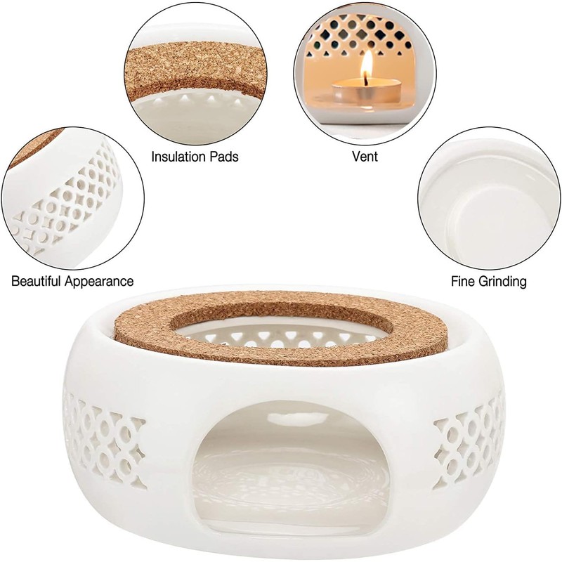 Hsthe Sea Teapot Warmer for Teapot Ceramic Teapot Warmer with