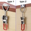 Pack of 10 Tension Clasps, Box Clasps, Stainless Steel, Snap