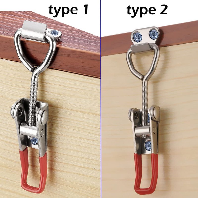 Pack of 10 Tension Clasps, Box Clasps, Stainless Steel, Snap