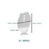 SG Store 50Pcs Original Stainless Steel Swim Jig Dancer Blades