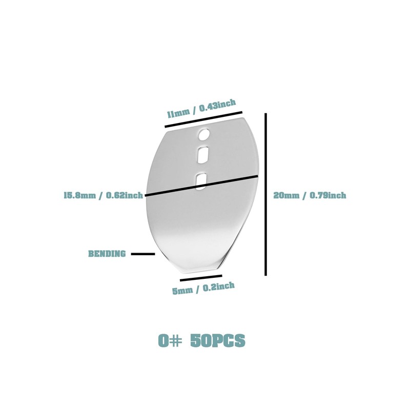 SG Store 50Pcs Original Stainless Steel Swim Jig Dancer Blades