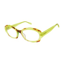 Scojo New York Upper East Side Reading Glasses, Handmade Scratch Resistant Readers for Women and Men, Neon Tortoise +1.75