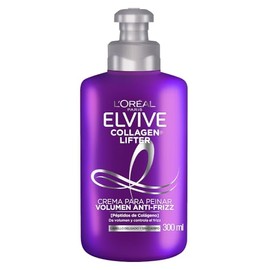 L'Oréal Paris Elvive Collagen Lifter Crema Para Peinar Volumen, Anti-Frizz, Para Todo Tipo de Pelo, Si Dejarlo Pesado, Para un Pelo con Más Cuerpo, 300ml
