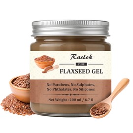 Raslok Pure Flaxseed Gel| Hydrates & Nourishes Hair | Lightweight & Gentle Formula | Supports Healthy-Looking Hair | Safe for All Hair Types | Hair Curling Gel 6.7 fl oz - 200ml