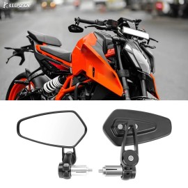 KEEPDSGN 7/8" 22mm Handle Bar End Mirrors Rearview Arrow For 890 390 690 790 1290 1090