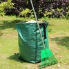 Gardzen 12 Tines Gardening Leaf Rake, Lightweight Steel Handle, Detachable,