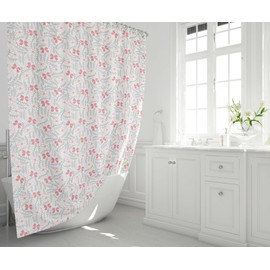 Le Jardin du Lin Digitally Printed Shower Curtain, Bath Curtain, Shower Curtain Rings Included, Size: 140 x 200 cm - Designed and Made in Turkey