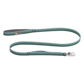 RUFFWEAR Front Range Dog Lead, No Pull 1.5m Dog Leash with Padded Handle, Lightweight Adjustable & Heavy Duty Dog Lead, Anti Tangle Dog Walking & Dog Training Lead, Rock Green