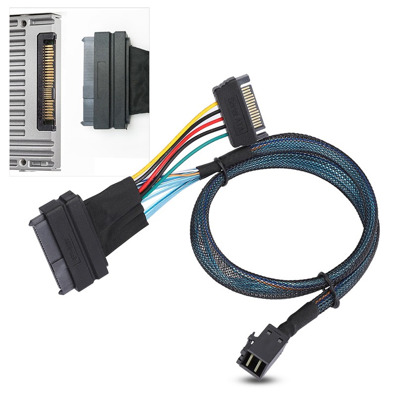 SAS Cable SFF8643 to SFF8639 15P Power Line MINI Server