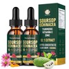 Soursop Graviola Liquid Drops 2Pack – 5 in 1 with