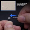 Perco 7 Inch Clear Transparent Hang Tag Snap Lock Pins