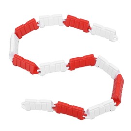 Jauarta 50PCS RC Road Track Barriers 1:18 RC Car Drifting Racing Field Fence Roadblocks for Remote Control Car Accessories Red and White