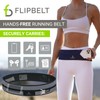 FlipBelt Reflective Running Belt Reflective Black, Extra Large