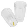 2Pcs Juicer Cup Transparent Mug Replacement Food Blender Accessory Fit