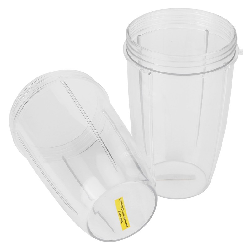 2Pcs Juicer Cup Transparent Mug Replacement Food Blender Accessory Fit