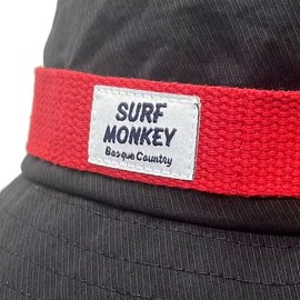 Surf Monkey Boonie Hat Fishing Hat with Cord for Men and Women - Cotton, black, One size fits all
