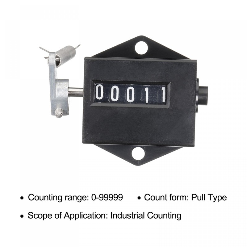 uxcell Manual Tally Counter with Spring, 5 Digit Tally Counter