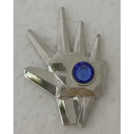 Logan's Run Brooch Blue Life Clock Crystal / Micheal York Metal Lapel Pin