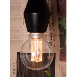 Vintage Round LED Light Bulb, Globe Clear Glass Bulb, Dimmable 3.5W Harwez RN G80/G25, 2200K Warm Lighting, E26 Medium Base, Decorate Restaurant Coffee Shop Kitchen