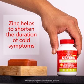 Basic Organics Natural Flavor Zinc Lozenges, Cherry, 100 Tablets