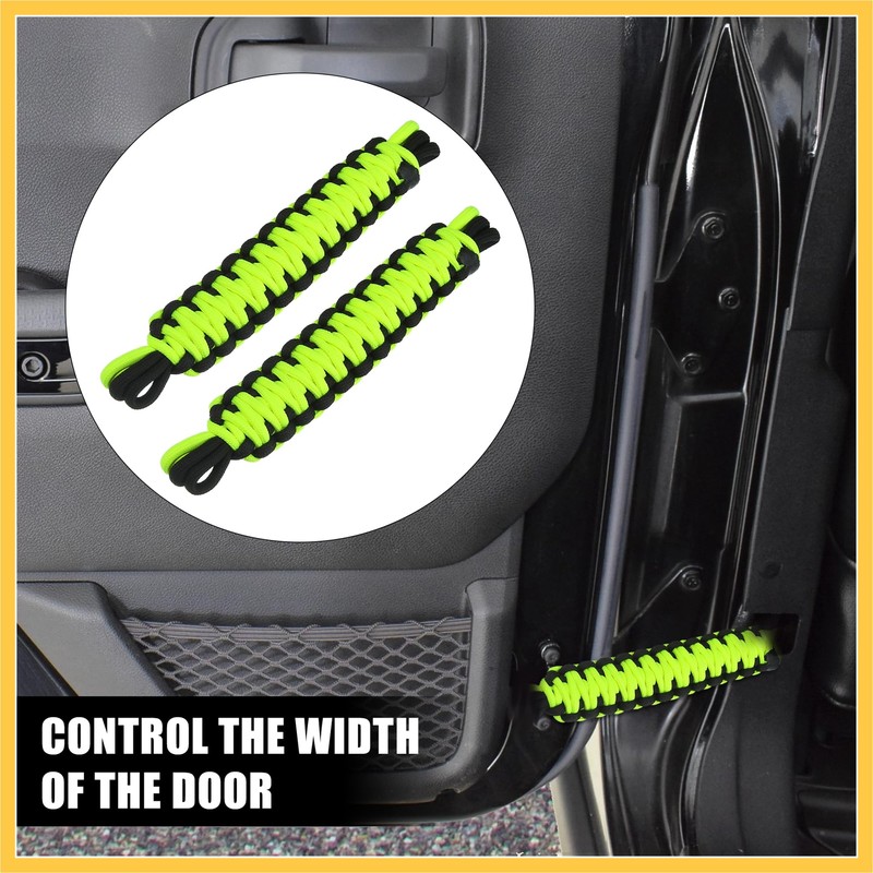 REPAIROCK 2 Pcs Door Limiting Strap for Jeep Wrangler TJ
