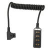 D Tap Male to 4 Port Dtap Female Splitter Power