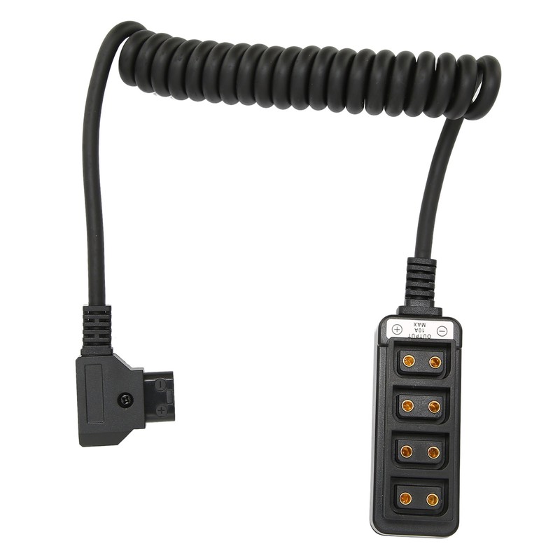 D Tap Male to 4 Port Dtap Female Splitter Power