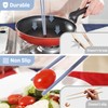 RECOHOME Reusable Long Silicone Cooking Chopsticks with Spoon 12 Inches