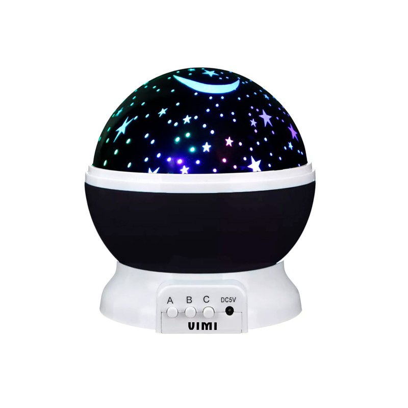 Vimi - Lampara de Noche Mesa Proyector De Estrellas Niños
