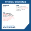 ZENTOP Carbide Chainsaw Chain 18 Inch, 063" Gauge, 325" Pitch,