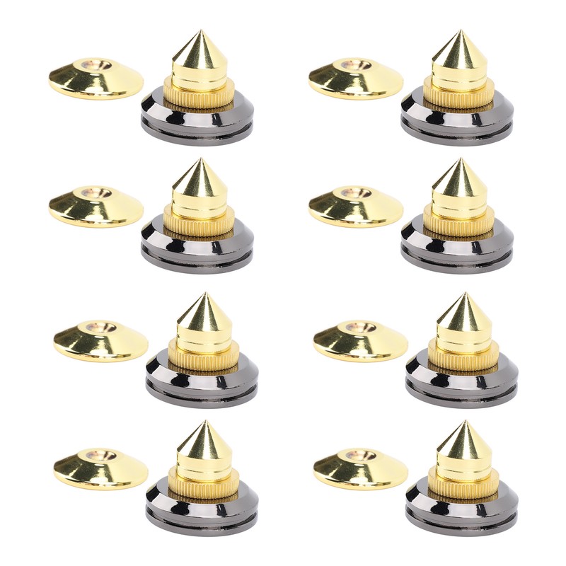 Speaker Spike Pad Kit Wide Application Shock Absorbing Zinc Alloy